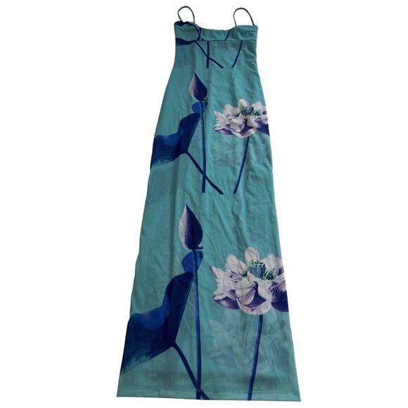 Miaou Thais Maxi Dress in Blue Lotus